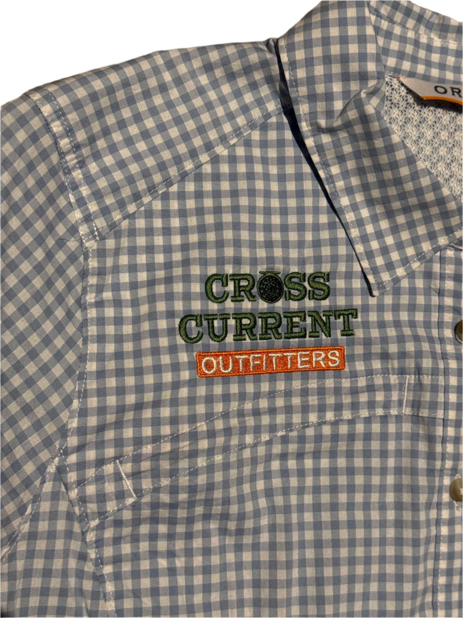 W's River Guide Long-Sleeved Shirt - embroidered with Cross Current - SALE