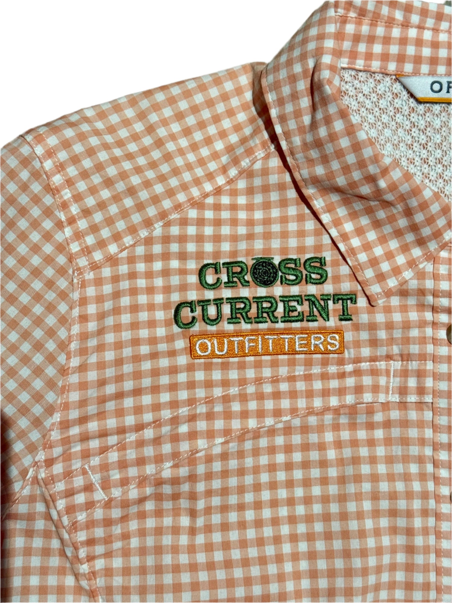 W's River Guide Long-Sleeved Shirt - embroidered with Cross Current - SALE