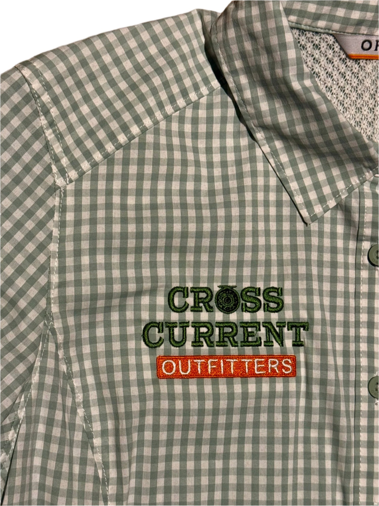 W's River Guide Long-Sleeved Shirt - embroidered with Cross Current - SALE