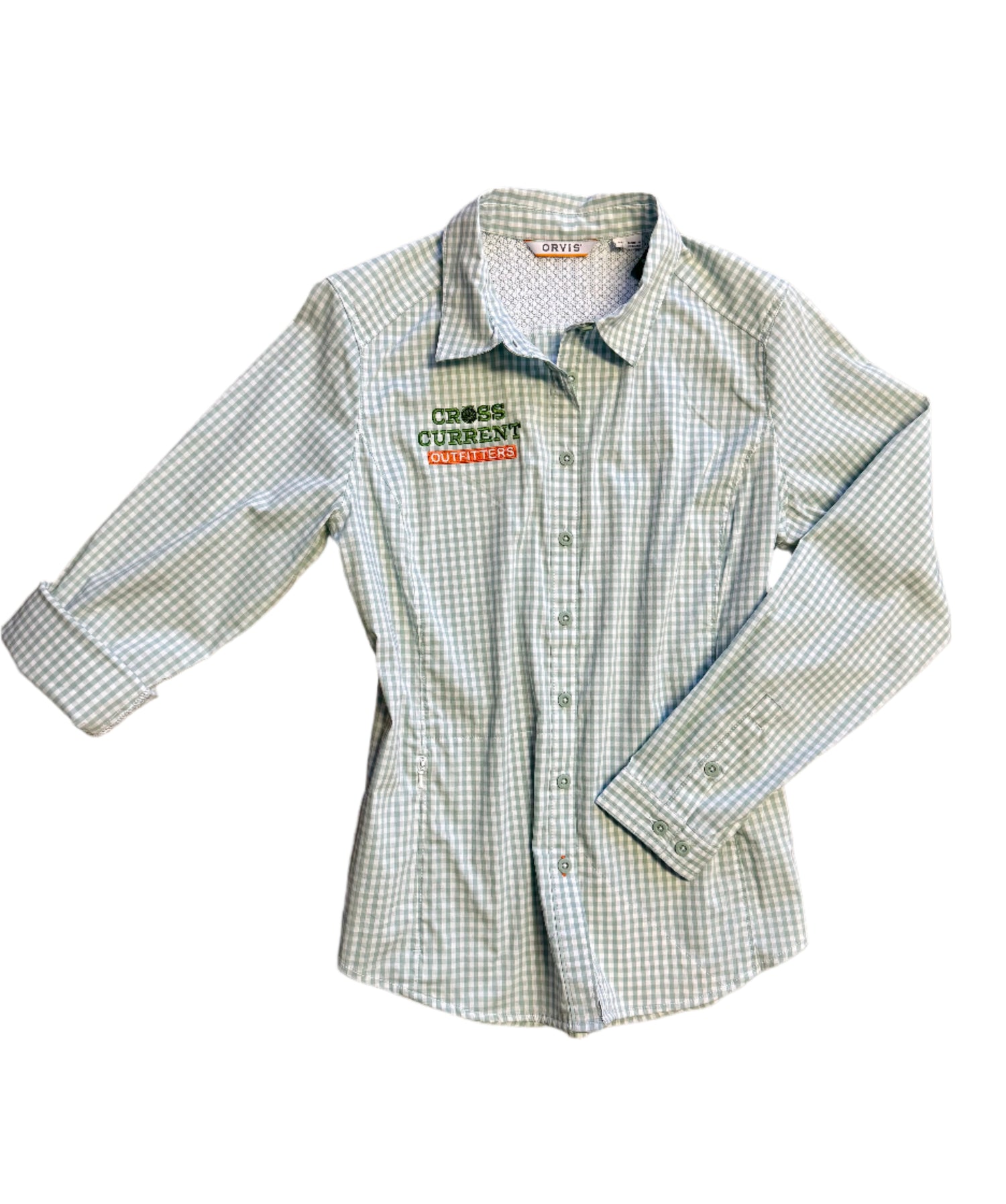 W's River Guide Long-Sleeved Shirt - embroidered with Cross Current - SALE