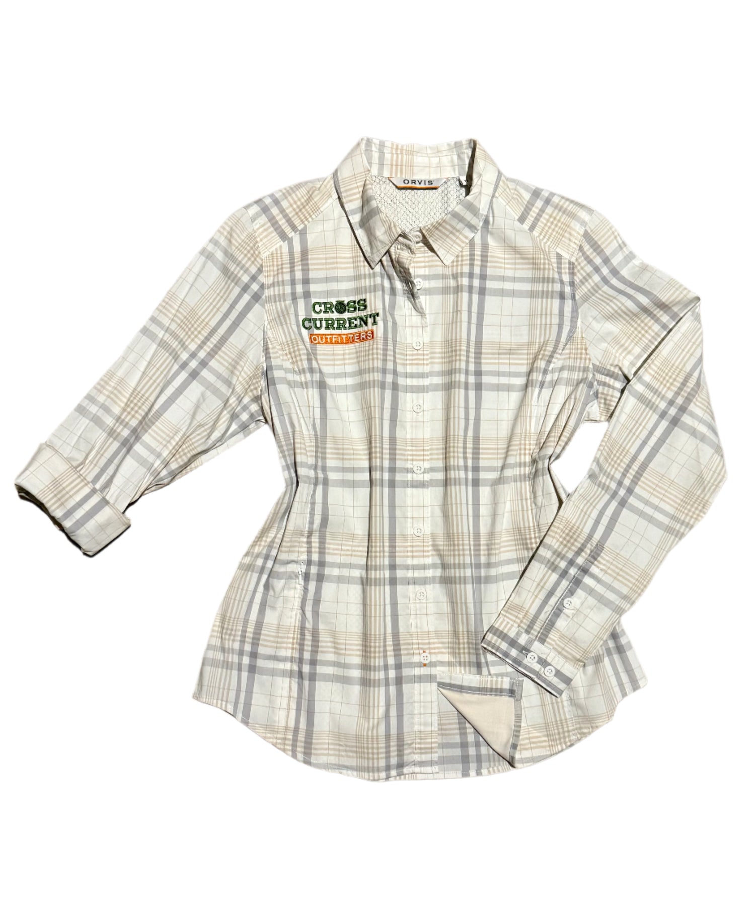 W's River Guide Long-Sleeved Shirt - embroidered with Cross Current - SALE