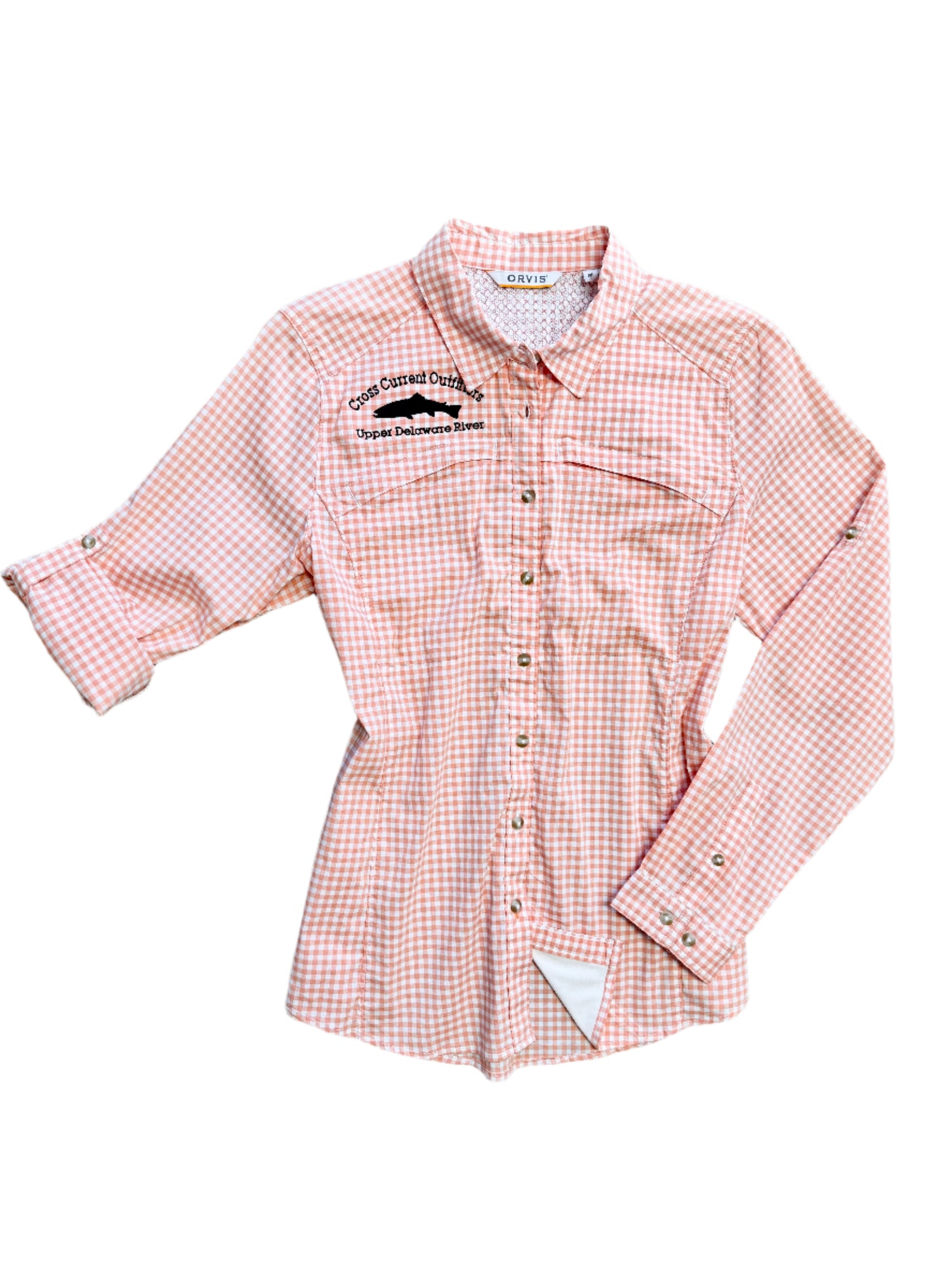 W's River Guide Long-Sleeved Shirt - embroidered with Cross Current - SALE