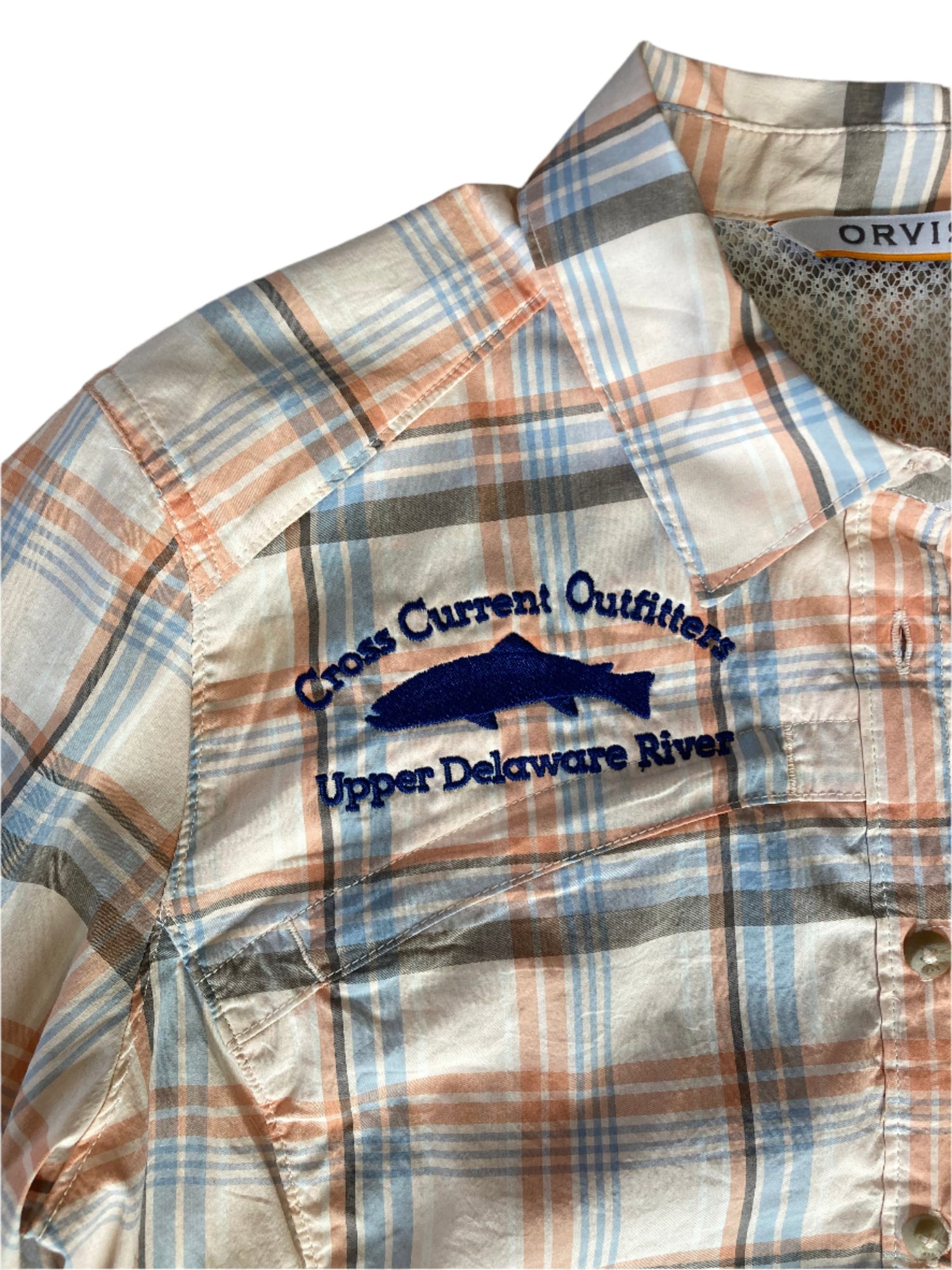 W's River Guide Long-Sleeved Shirt - embroidered with Cross Current - SALE