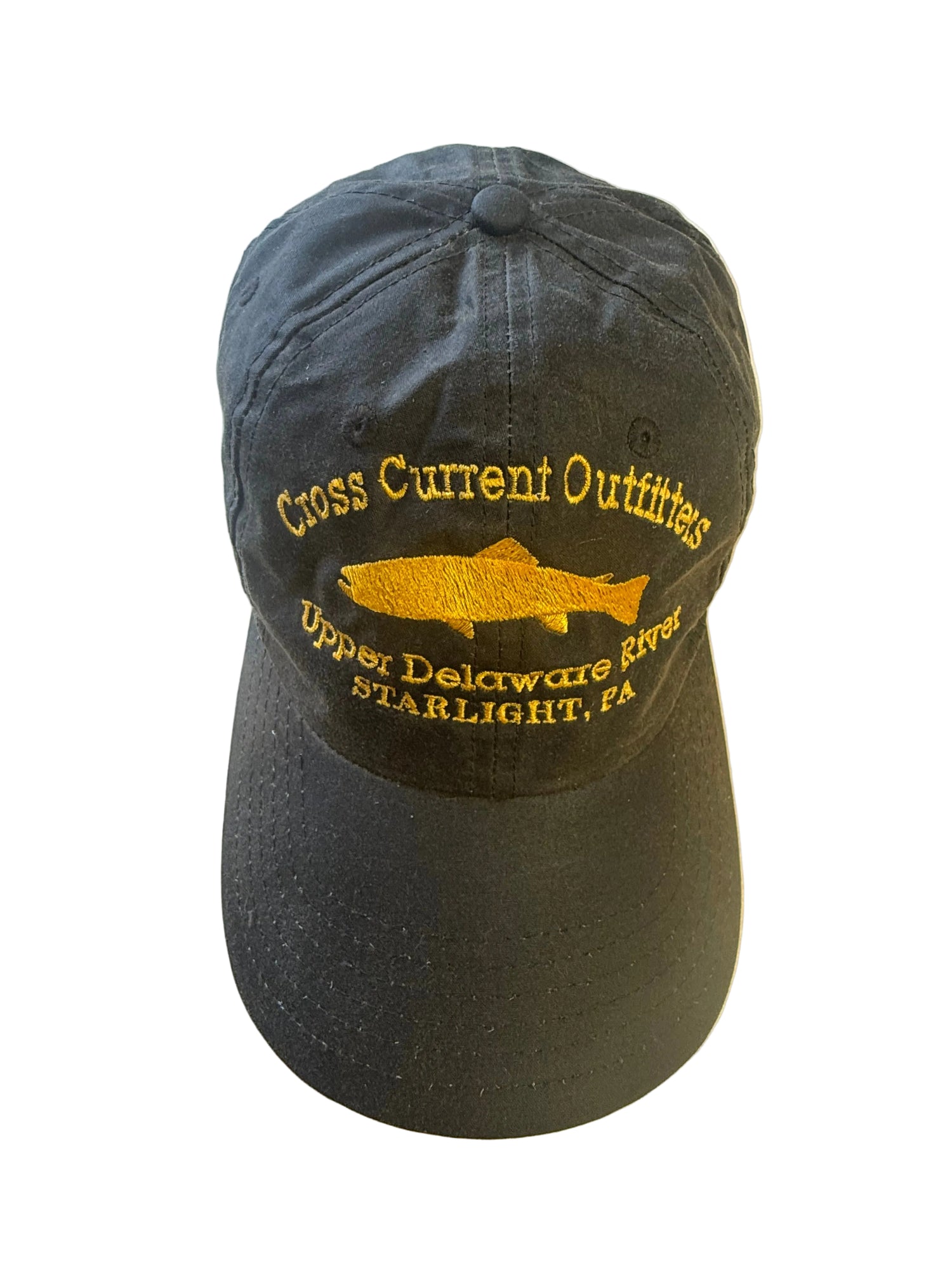 Waxed Cotton Ball Cap - 'Cross Current Outfitters' Embroidered Logo