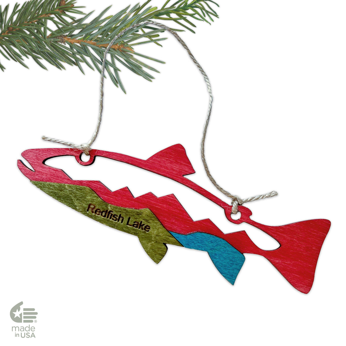 'Upper Delaware River' - Fishing Ornament